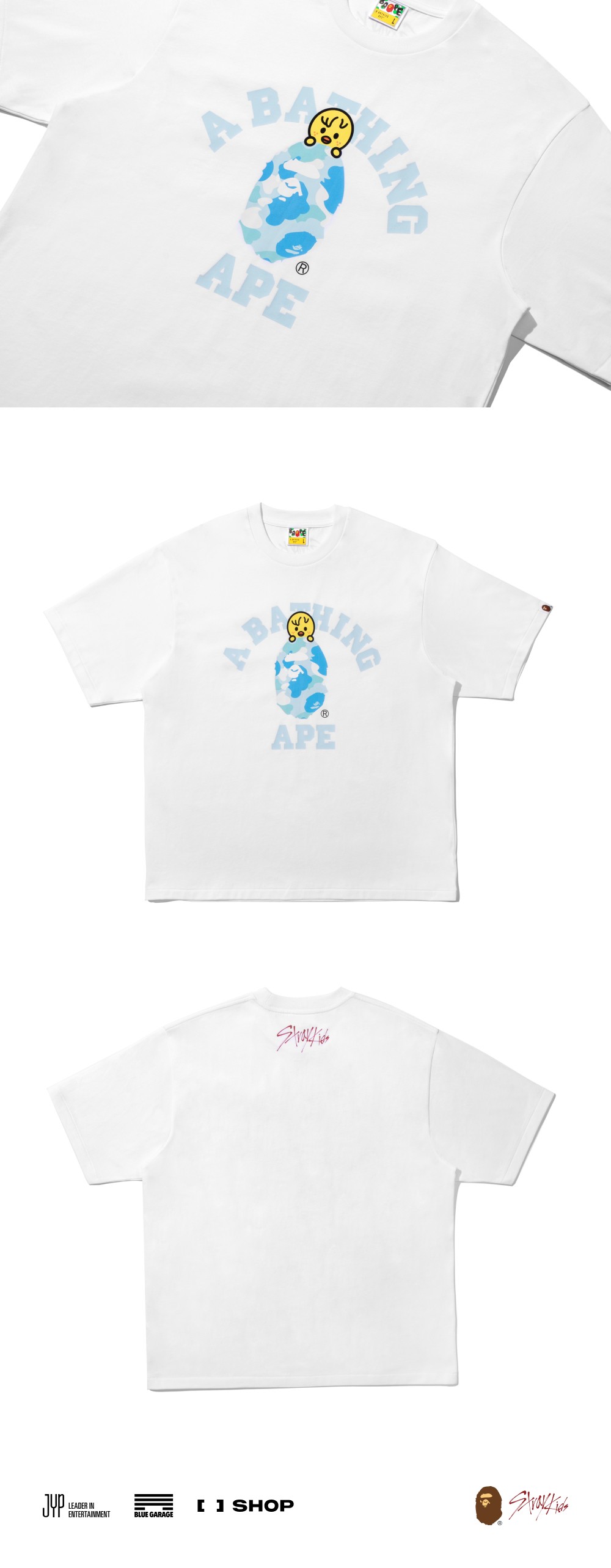 STRAY KIDS - BAPE X Stray Kids BbokAri COLLEGE TEE M (Felix) – Funiki