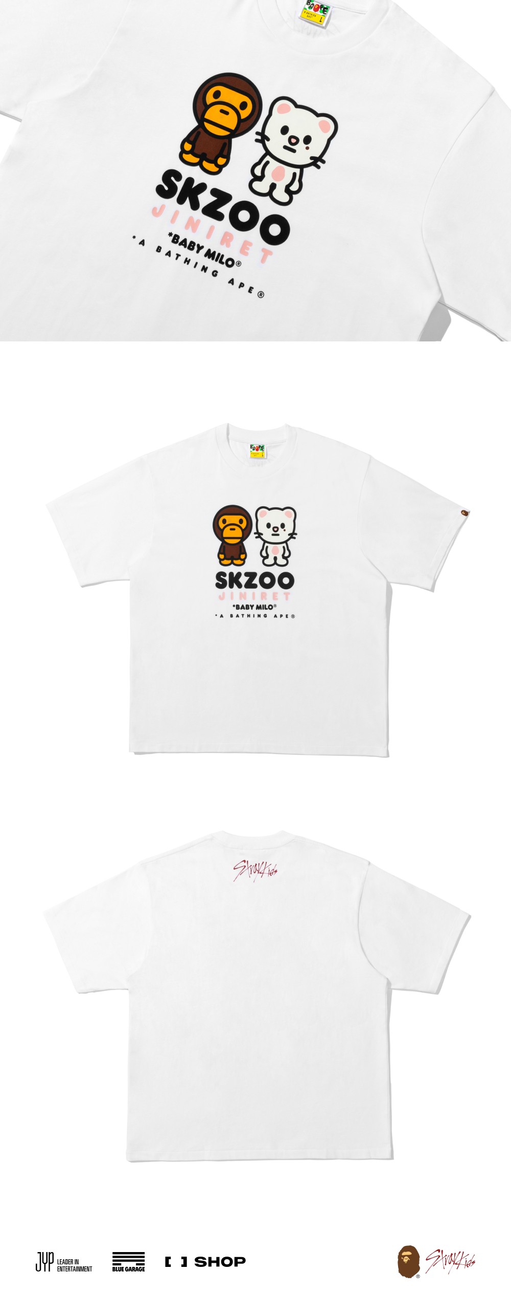 トップス BAPE X STRAY KIDS JINIRET BABY MILO TEE BAPE X STRAY KIDS 】JINIRET BABY MILO TEE | bape.com