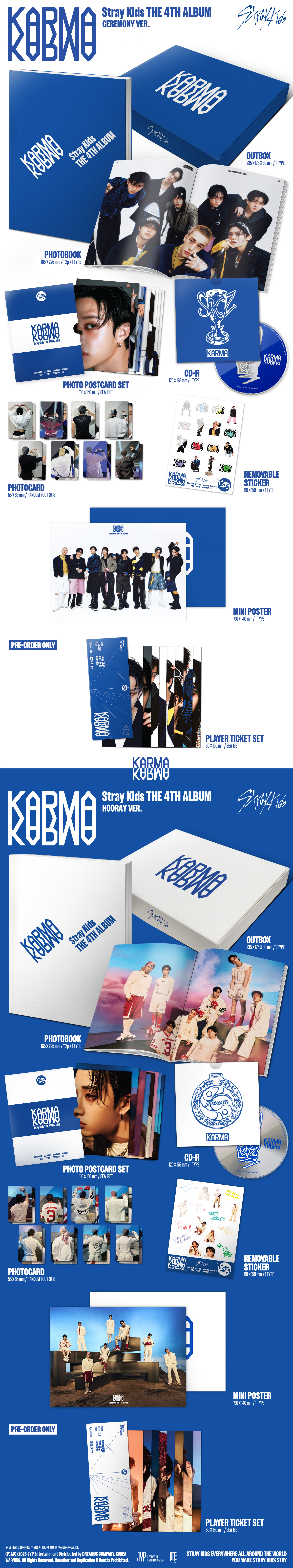 THE 4TH ALBUM KARMA (CEREMONY VER., HOORAY VER.) | FANS SHOP